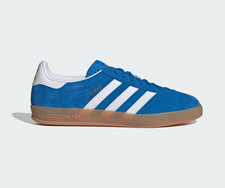 Adidas Gazelle Blue Suede Sneakers with Red Stripes — listing 5