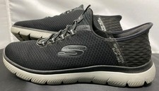 Skechers Slip-ins Delson 3.0 Men's Navy Slip-in Shoes, Wide Fit, Size 11.5, listing 4