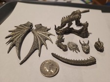 TSR 1990 Metal Dwarf Fighter Miniature with Axe and Shield