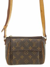 Louis Vuitton Monogram Canvas Tote with Blue Leather Straps and Vachetta Handles — listing 6