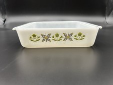 Fire-King Clear Glass Replacement Lid #435 for Grease Jar / Range Set, Bubble/Boopie Pattern