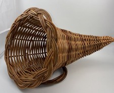 Woven Wicker Basket with Mary Beth Baxter Autumn Pumpkin Print Insert