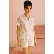 Vintage Floral Cotton Two-Piece Pajama Set