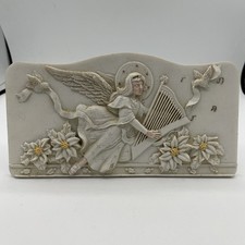 Oval 3D Relief Angel with Dove Decorative Wall Plaque — listing 5