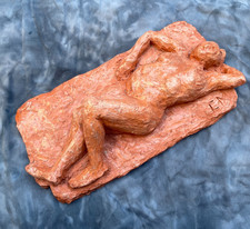 Terracotta Figural Sculpture on Wood Base Yes, there's a signature or stamp — listing 3