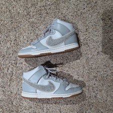 Nike Dunk High Retro University Chenille Swoosh Light Smoke Grey — listing 5