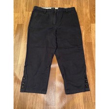 Talbots Skimmer Cotton Capri Pants, Khaki, Women's Size 16 — listing 6