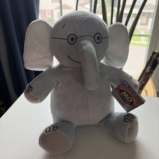 Small Blue Plush Elephant with Large Ears and Blue Embroidered Eyes — listing 2
