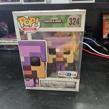 Funko POP! Games Minecraft Steve in Enchanted Armor #324 (Toys R Us Exclusive, 3.75")