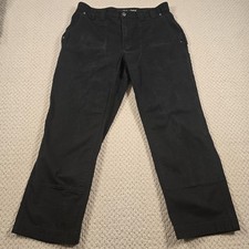 Duluth Trading Company Flex Fire Hose Cargo Work Pants, Brown, Size 34x32 — listing 2