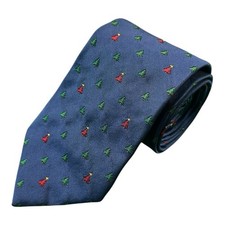 Brooks Brothers Christmas Silk Tie, Red with Santa, Candy Cane & Snowflake Motif — listing 4