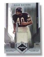 2006 Leaf Limited Legends Gale Sayers Game-Worn Jersey Autograph Football Card — listing 5
