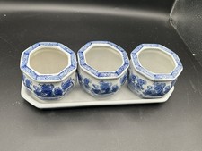 Chinese Blue and White Porcelain Octagonal Cachepot / Small Planter — listing 4