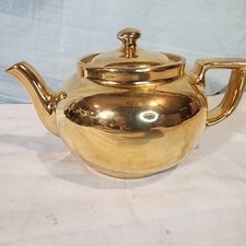 Hall China Golden Glo 22K Gold Covered Casserole Dish — listing 5