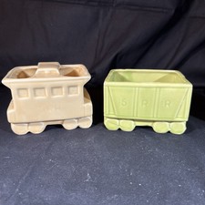 Shawnee train planter set Pottery Choo Choo Train Planter 4-Piece Set (#550-#553) — listing 3