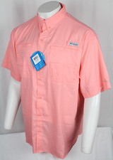 Columbia PFG Tamiami II Short-Sleeve Fishing Shirt, Black, Men's