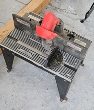 Vintage Sears Craftsman 1-1/2 HP Router Mounted in Router Table with Miter Gauge — listing 6
