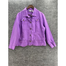 Chico's Olive Green Linen-Blend Zip-Front Jacket with Beaded Embroidery, Size 3 (US 16/18) — listing 3