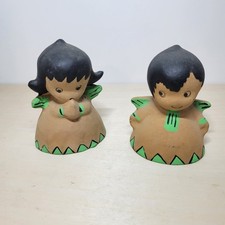 Hand-Painted Mexican Clay Reclining Woman Figurine with Serving Man (2-Piece Set) — listing 4