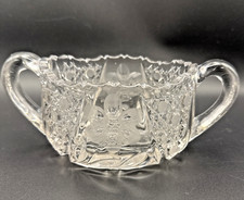 Cut Crystal Sugar Bowl Replacement Lid with Diamond & Fan Pattern No mark visible — listing 4