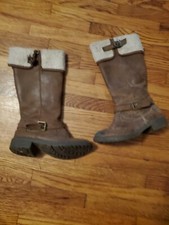 b.o.c. Born Concept Girls' Tall Riding Boots, Black Faux Leather, Size 9M (Youth) — listing 4