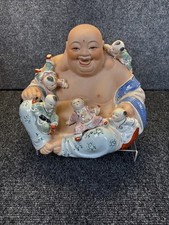 Chinese Porcelain Laughing Buddha (Budai) with Five Children Figurine — listing 5