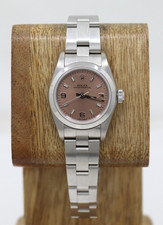 Rolex Oyster Perpetual Ladies Watch with Salmon/Pink Diamond Dial — listing 6