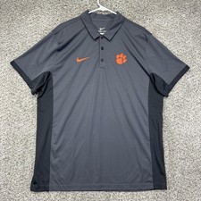 Nike Dri-Fit Clemson Tigers Men's Polo Shirt, Blue & Orange, Size 3XL — listing 6