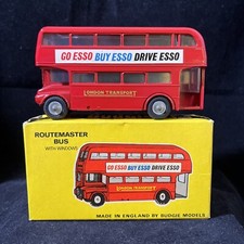 Pair of Diecast Routemaster Double-Decker Buses with ESSO Extra Petrol Livery (Red & Green) — listing 5