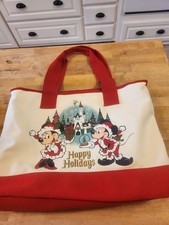 Disney Parks Mickey Mouse Ornament Holiday Christmas Canvas Tote Bag — listing 3