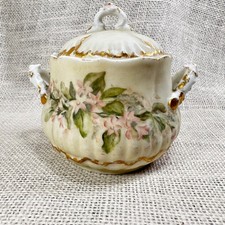Hand-Painted Cobalt & Gold Gilt Porcelain Twin-Handled Urn Vase Mounted as Lamp, Scenic Lake Sunset Landscape, listing 6
