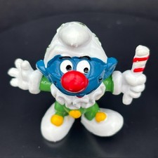 Vintage Jester/Clown Smurf PVC Figurine with Candy Cane Wand — listing 3