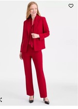 Kasper for A.S.L. Women's Cream Longline Blazer Jacket, Size 16 — listing 3