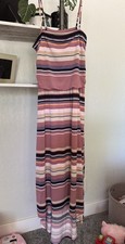 Maurices Black Tan Brown Ombre Tie-Dye Strapless Maxi Dress, Size XL