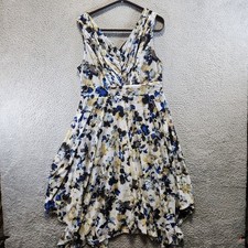 Simply Vera Vera Wang Black and White Abstract Ikat Print Sleeveless Dress, Size XL — listing 3