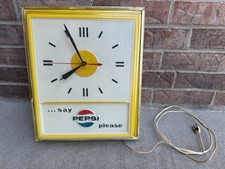 Pepsi-Cola "Drink Pepsi-Cola / More Bounce to the Ounce" Round Advertising Wall Clock — listing 4
