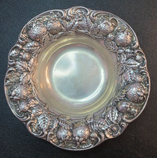 Antique Ornate Floral Repoussé Silver Small Ladle / Sauce Ladle Something else stamped — listing 4