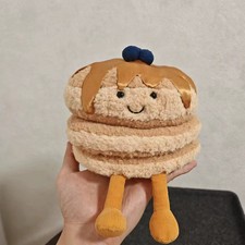 Plush Food-Themed Novelty Toy — Green Frosted Toast/Cookie with Smiling Face — listing 2