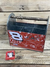 Dale Earnhardt Jr. #8 NASCAR Galvanized Metal Tin Tote Caddy with Wood Handle — listing 3