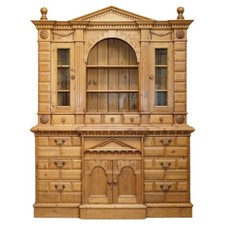 Vintage Colonial-Style Pine Welsh Dresser Hutch with Spice Drawers — listing 3