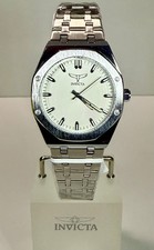 Invicta Specialty Men's Silver Dial Stainless Steel Watch with Jubilee Bracelet and Fluted Bezel — listing 6