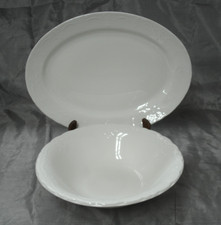 Tabletops Unlimited "Versailles" White Embossed Ceramic Creamer / Small Pitcher — listing 6