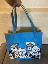 Marc Tetro Sailor Dogs Tote Bag and Matching Wristlet Set - Blue/Yellow, Cruise Collection — listing 3