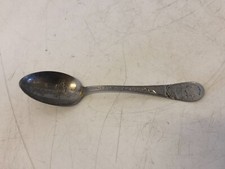 Antique Admiral Dewey Manila Bay Souvenir Spoon, USS Olympia Flagship, May 1st 1898, 4.5"