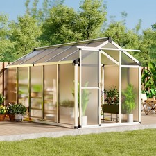 6 x 6 FT Walk-In Greenhouse with Single Door, Black Frame (Box 1 of 2) — listing 2