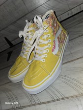 Vans Sk8-Hi Black Suede High-Top Sneakers with Psychedelic Swirl Sidewall Print