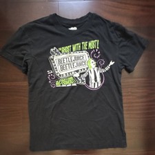 Beetlejuice Graphic Tee Bundle (2 Shirts) - Black Tank & Purple Button Front — listing 5