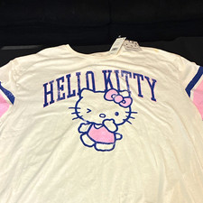 Hello Kitty by Sanrio Gray All-Over Print Puff-Sleeve T-Shirt, listing 3