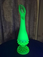 Vintage Green Hobnail Glass Vase, DPS Dois XL, Made in Italy — listing 2