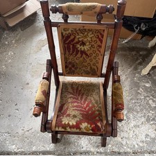 Antique Wooden Rocker Blotter (Ink Blotter) with Turned Handle